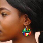 African Print Earrings