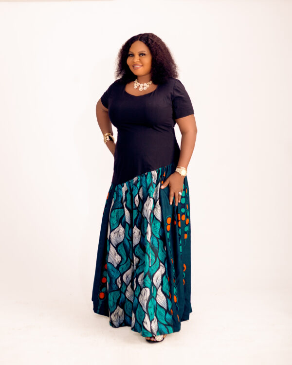 Upcycled Ankara dress - Image 3