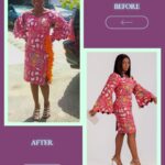 Ankara crop top and skirt